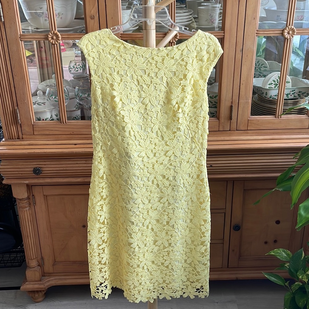 New Polo Ralph Lauren Dress, Holiday Yellow Sz 12. MSRP $180. Price $80
